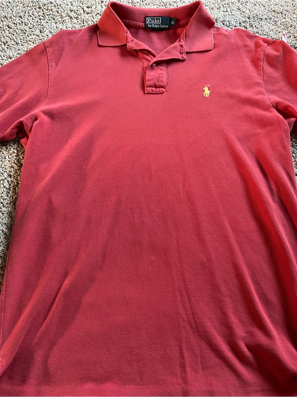 Polo by Ralph Lauren Men's Red/Coral Classic Fit Polo Shirt